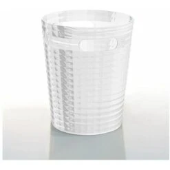 Gedy Cestino Gettacarta Poubelle Glady Silver/Alluminio/Incolore/Trasparente Resina 25,4x21,1x21,1 Cm -Ufficio E Casa 12943156 3