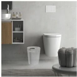 Gedy Cestino Gettacarta Poubelle Glady Silver/Alluminio/Incolore/Trasparente Resina 25,4x21,1x21,1 Cm -Ufficio E Casa 12943156 4