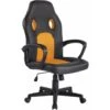 Sedia Gaming Elbing In Similpelle Nero/giallo