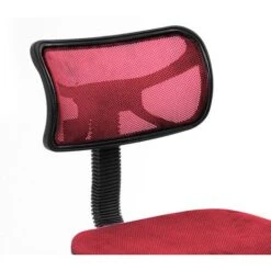 Sedia Girevole 5 Ruote Ufficio Cameretta Scrivania Schienale Ergonomico Rosso -Ufficio E Casa 18218292 3