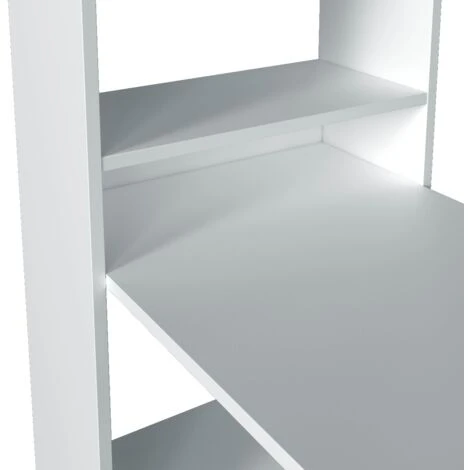 SCRIVANIA REVERSIBILE RUSTIKA LAMINATO BIANCO CON LIBRERIA CM120X53 5 SCRIVANIA REVERSIBILE RUSTIKA LAMINATO BIANCO CON LIBRERIA CM120X53 - immagine 3