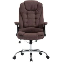 Poltrona Da Ufficio XXL THOR In Tessuto Marrone -Ufficio E Casa 19577016 3