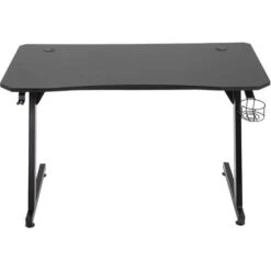 Homcom Scrivania Gaming Con Passacavi Portabicchieri E Gancio Per Cuffie Nera -Ufficio E Casa 22429494 4