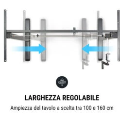 Oneconcept Multidesk Scrivania Regolabile Manualmente In Altezza 73-123 Cm Nero -Ufficio E Casa 22854519 5