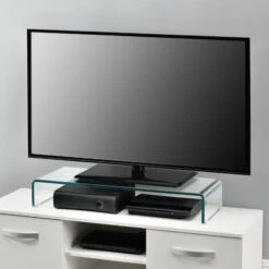 Supporto Di Rialzo Monitor/TV/PC Portatile 80 X 30 X 13 Cm Mobile In Vetro Base Per Schermi - Trasparente 9 Supporto Di Rialzo Monitor/TV/PC Portatile 80 X 30 X 13 Cm Mobile In Vetro Base Per Schermi - Trasparente -Ufficio E Casa 22987209 3