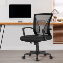Yaheetech 2 Sedie Da Scrivania Ufficio Studio In Rete Ergonomica A Rotelle Girevole Inclinabile Altezza Regolabile Con Braccioli Nere 8 Yaheetech 2 Sedie Da Scrivania Ufficio Studio In Rete Ergonomica A Rotelle Girevole Inclinabile Altezza Regolabile Con Braccioli Nere -Ufficio E Casa 23185217 2