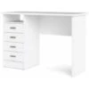 Scrivania Con 4 Cassetti Bianco, 110x76x48,5 Cm -Ufficio E Casa 23632755 1