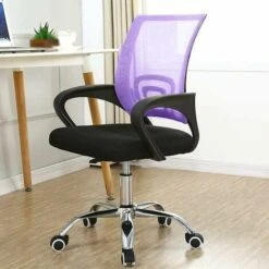 Poltrona Sedia Presidenziale Da Ufficio Direzionale Girevole Traspirante Viola -Ufficio E Casa 23813688 4