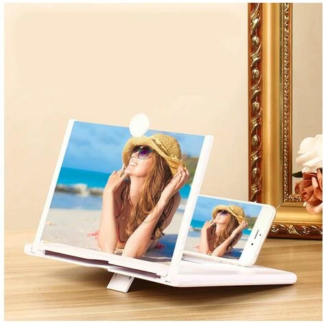 Ingranditore Schermo 3D 7 Pollici Supporto Smartphone Portatile Richiudibile 4 Ingranditore Schermo 3D 7 Pollici Supporto Smartphone Portatile Richiudibile - immagine 2