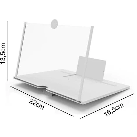 Ingranditore Schermo 3D 7 Pollici Supporto Smartphone Portatile Richiudibile 5 Ingranditore Schermo 3D 7 Pollici Supporto Smartphone Portatile Richiudibile - immagine 3