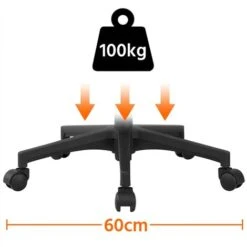 Yaheetech Sedia Da Ufficio Per Scrivania Ergonomica Reclinabile Girevole Altezza Regolabile Con Rotelle Direzionale E Braccioli In Rete Traspirante - Blu Motivo Quadrato -Ufficio E Casa 28554139 4