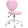 HOMCOM Sedia Per Scrivania Cameretta A Forma Di Cuore Con 5 Rotelle Girevoli 1 HOMCOM Sedia Per Scrivania Cameretta A Forma Di Cuore Con 5 Rotelle Girevoli -Ufficio E Casa 28947298 1