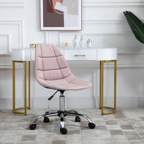 Vinsetto Sedia Girevole Per Scrivania Ufficio Ergonomica Regolabile Rosa 4 Vinsetto Sedia Girevole Per Scrivania Ufficio Ergonomica Regolabile Rosa - immagine 2