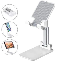 Supporto Cellulare Da Tavolo Regolabile Smartphone Tablet Universale L-305 -Ufficio E Casa 32602053 3