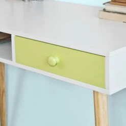 SoBuy Scrivania Tavolo Scrivania Bianca Bianco FWT24-W -Ufficio E Casa 34979725 4