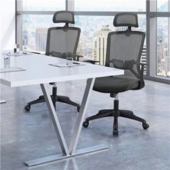 Yaheetech Sedia Da Ufficio Scrivania Ergonomica Schienale Alto Reclinabile Con Poggiatesta Regolabile In Rete Traspirante Girevole A Rotelle Portata 136 Kg Scuro Grigio 11 Yaheetech Sedia Da Ufficio Scrivania Ergonomica Schienale Alto Reclinabile Con Poggiatesta Regolabile In Rete Traspirante Girevole A Rotelle Portata 136 Kg Scuro Grigio -Ufficio E Casa 35324282 5