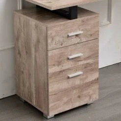 Scrivania Con Cassettiera Tavolo Porta Pc Computer Acciaio Legno Ufficio Quercia 11 Scrivania Con Cassettiera Tavolo Porta Pc Computer Acciaio Legno Ufficio Quercia -Ufficio E Casa 35843738 5