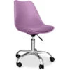 Sedia Da Ufficio Girevole Con Ruote Tulip Viola Pastello - Acciaio, PP, Metallo, PPa, Nylon -Ufficio E Casa 36743469 1