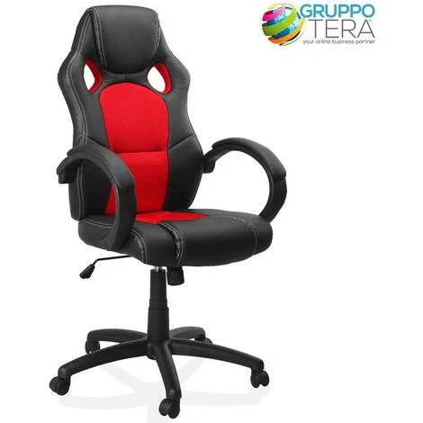 Sedia Poltrona Da Ufficio Direzionale Ruote Girevoli Sportiva Race Gaming Rosso 3 Sedia Poltrona Da Ufficio Direzionale Ruote Girevoli Sportiva Race Gaming Rosso