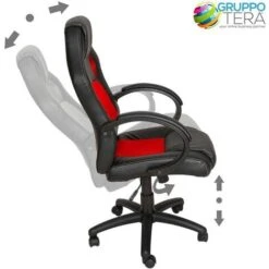 Sedia Poltrona Da Ufficio Direzionale Ruote Girevoli Sportiva Race Gaming Rosso 9 Sedia Poltrona Da Ufficio Direzionale Ruote Girevoli Sportiva Race Gaming Rosso -Ufficio E Casa 3675516 3