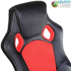 Sedia Poltrona Da Ufficio Direzionale Ruote Girevoli Sportiva Race Gaming Rosso 10 Sedia Poltrona Da Ufficio Direzionale Ruote Girevoli Sportiva Race Gaming Rosso -Ufficio E Casa 3675516 4