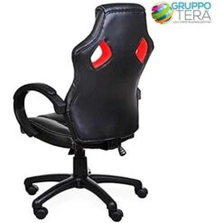 Sedia Poltrona Da Ufficio Direzionale Ruote Girevoli Sportiva Race Gaming Rosso 11 Sedia Poltrona Da Ufficio Direzionale Ruote Girevoli Sportiva Race Gaming Rosso -Ufficio E Casa 3675516 5