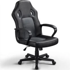 Yaheetech Sedia Scrivania Poltrona Ufficio Direzionale Presidenziale Ergonomica Girevole Schienale Alto In Rete Traspirante Reclinabile Altezza Regolabile Grigio