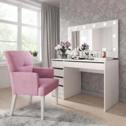 Scrivania Moderna ELIANA Gihome ® Porta Computer Bianco Ufficio Camera Pc Studio -Ufficio E Casa 37534266 3