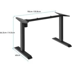 Scrivania Elettrica Regolabile In Altezza Regolabile, Struttura Elettrica Per Scrivania Sollevabile, Supporto Ergonomico Per Scrivania Per Casa E Ufficio, Portata Massiama 70 Kg -Ufficio E Casa 37994457 5