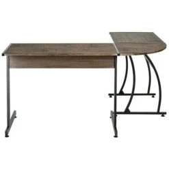 Scrivania Angolare Portapc Computer Tavolo Lavoro Ufficio Ad Angolo Noce -Ufficio E Casa 38180613 3