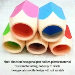 Portamatite, Portapenne In Colori Assortiti, Set Di 5 Portamatite A Forma Di Testa Di Matita Creativi - Per Forniture Per Ufficio, Pennelli Per Il Trucco, Come Piccoli Vasi -Ufficio E Casa 38272751 4