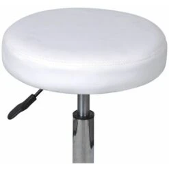 Nova Sgabello Da Ufficio Lavoro In Ecopelle Con Ruote Con Sollevamento A Gas Vari Colori Colore : BIANCO -Ufficio E Casa 40339682 2