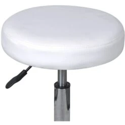 Nova Sgabello Da Ufficio Set 2 Pz In Ecopelle Con Ruote Con Sollevamento A Gas Vari Colori Colore : BIANCO -Ufficio E Casa 40339741 3