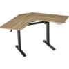 Vinsetto Scrivania Angolare Sollevabile A 4 Altezze Con Regolazione Elettrica, Alluminio E MDF, 167x101x72-122cm, Colore Legno -Ufficio E Casa 41949774 1