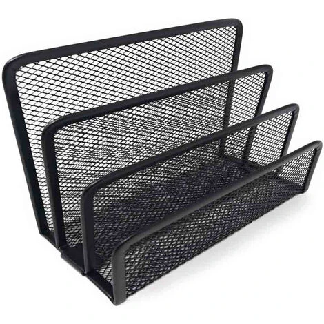 Set Di Accessori Ufficio 5 Pezzi Con Portapenne Porta Lettere Documenti E Bigliettini Da Visita Organizer A Rete Metallica Traforata Nero 6 Set Di Accessori Ufficio 5 Pezzi Con Portapenne Porta Lettere Documenti E Bigliettini Da Visita Organizer A Rete Metallica Traforata Nero - immagine 4