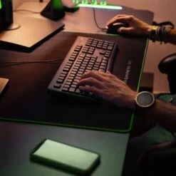 Scrivania Da Gioco, Scrivania Da Gioco Ergonomica, Tavolo Da Gioco Per Computer, Computer O Console Per Videogiochi, Design Moderno, Tavolo Per PC Con Portabicchieri E Gancio Per Cuffie, Struttura In -Ufficio E Casa 44873053 4