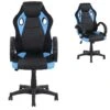 Poltrona Gaming Gioco Imbottita Ecopelle Ragazzi Ufficio Ergonomica Nero Blu