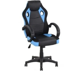 Poltrona Gaming Gioco Imbottita Ecopelle Ragazzi Ufficio Ergonomica Nero Blu 9 Poltrona Gaming Gioco Imbottita Ecopelle Ragazzi Ufficio Ergonomica Nero Blu -Ufficio E Casa 45409719 3