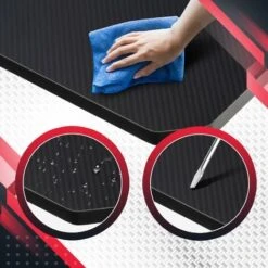 Scrivania Gaming Lewiston LED Rosso -Ufficio E Casa 46567215 3