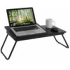 Tavolino Vassoio Da Letto Divano Per Notebook PC Tablet Pieghevole Leggio Nero