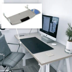 Emuca Porta Tastiera Mickey2, Plastica Grigia, Acciaio E Tecnoplastica, 5 Un -Ufficio E Casa 51961441 3