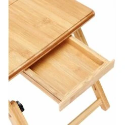Casaria Tavolino Per Computer Notebook In Bambù Regolabile 55x35x20-28cm Colazione A Letto O Divano -Ufficio E Casa 52735033 4