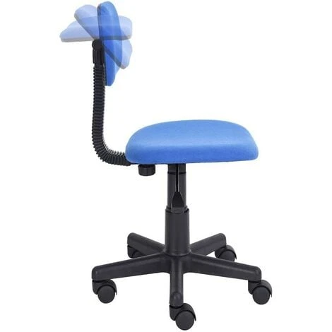 Sedia Poltrona Operativa Con 5 Ruote Ufficio Cameretta Stanzetta In Tessuto Blu 4 Sedia Poltrona Operativa Con 5 Ruote Ufficio Cameretta Stanzetta In Tessuto Blu - immagine 2