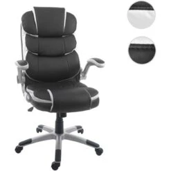 Nova Sedia Da Ufficio Girevole Ergonomica In Ecopelle Ecopelle Con Vari Colori Colore : BIANCO -Ufficio E Casa 54081010 5