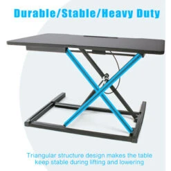 Todeco Convertitore Da Scrivania In Piedi Regolabile In Altezza 91 * 40cm Convertitore Standing Desk Con Vassoio Per Tastiera Tavolo Ergonomico Per Due Monitor Scrivania, Nera 11 Todeco Convertitore Da Scrivania In Piedi Regolabile In Altezza 91 * 40cm Convertitore Standing Desk Con Vassoio Per Tastiera Tavolo Ergonomico Per Due Monitor Scrivania, Nera -Ufficio E Casa 54376880 5