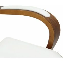 Sedia Da Ufficio Yankton In Similpelle Noce/bianco -Ufficio E Casa 54383132 4