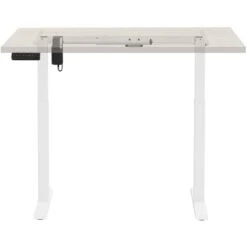 Scrivania Elettrica Regolabile In Altezza 73-123 Cm Tavolo Ufficio Telaio Bianco 9 Scrivania Elettrica Regolabile In Altezza 73-123 Cm Tavolo Ufficio Telaio Bianco -Ufficio E Casa 55292132 3