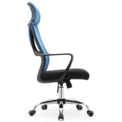 Poltrona Ufficio Direzionale Genius Traspirante Acciaio Sedia Con Poggiatesta XL Colore: Blu -Ufficio E Casa 55606169 5