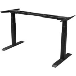 Scrivania Regolabile Elettricamente - 140x80 Cm - Doppio Motore - Nero / Rovere -Ufficio E Casa 56364684 5