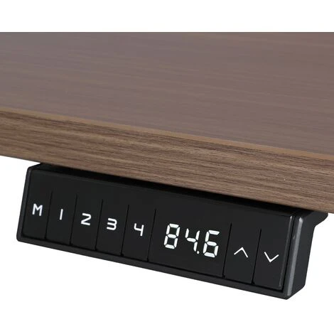 Scrivania Elettrica Regolabile - 180x80 Cm - Doppio Motore - Bianco / Rovere Scuro 4 Scrivania Elettrica Regolabile - 180x80 Cm - Doppio Motore - Bianco / Rovere Scuro - immagine 2